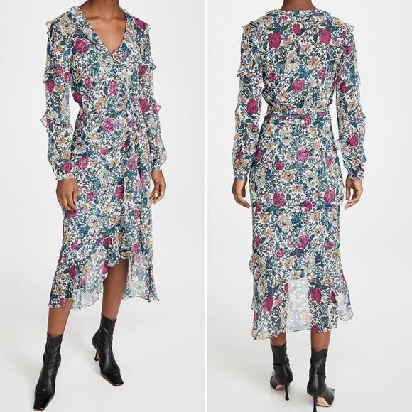 Veronica Beard Anoki floral-print silk-chiffon midi dress - Picture 1 of 16